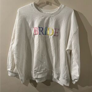 White 'Bride' Women's Sweater